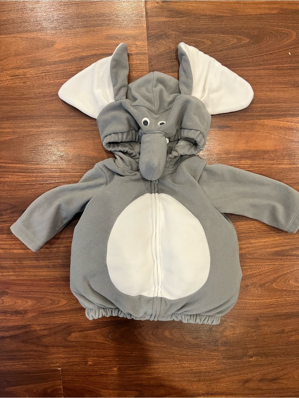 Carter's Little Elephant Halloween Costume 12 Months Fleece Hooded Bubble Top